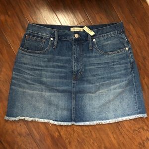 Madewell denim skirt NWT